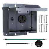 Joinfworld 30A RV outlet box front view for outdoor power on the go