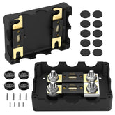 Joinfworld ANL fuse holder front view, high-current marine wiring ready.