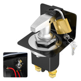 Joinfworld battery disconnect switch 12V-36V with lockout plate for secure maintenance.
