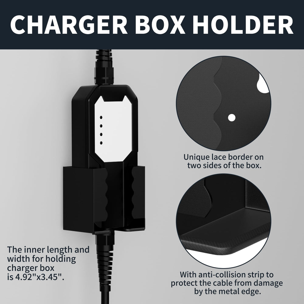 Joinfworld EV charger box holder provides stable support for the charger.