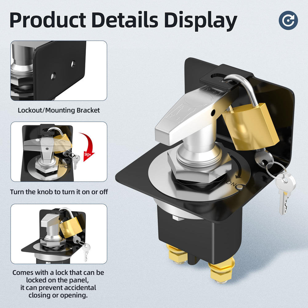 Joinfworld fixed die-cast handle provides sturdy operation for heavy use.