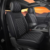 JOJOBAY car seat cover for Ram front view in black and white for full protection