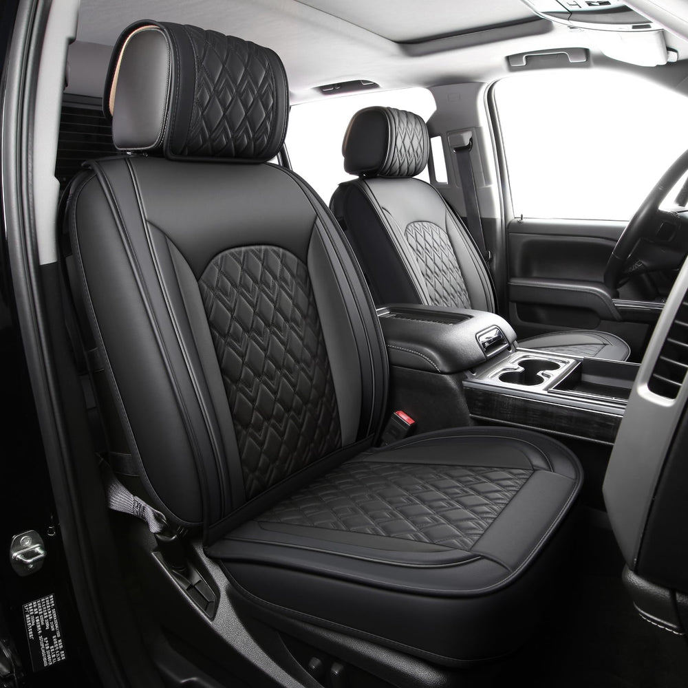 JOJOBAY Chevy Silverado full-set black seat covers protect seats with a sleek, durable look