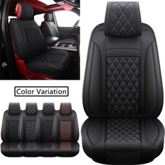 JOJOBAY Dodge Ram seat cover easy installation black with no tools.