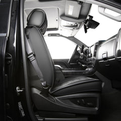 JOJOBAY seat cover embroidery detail enhances upscale cabin aesthetics.