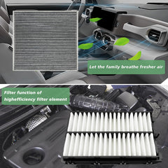 JOJOMARK cabin filter in-vehicle dash view for reference