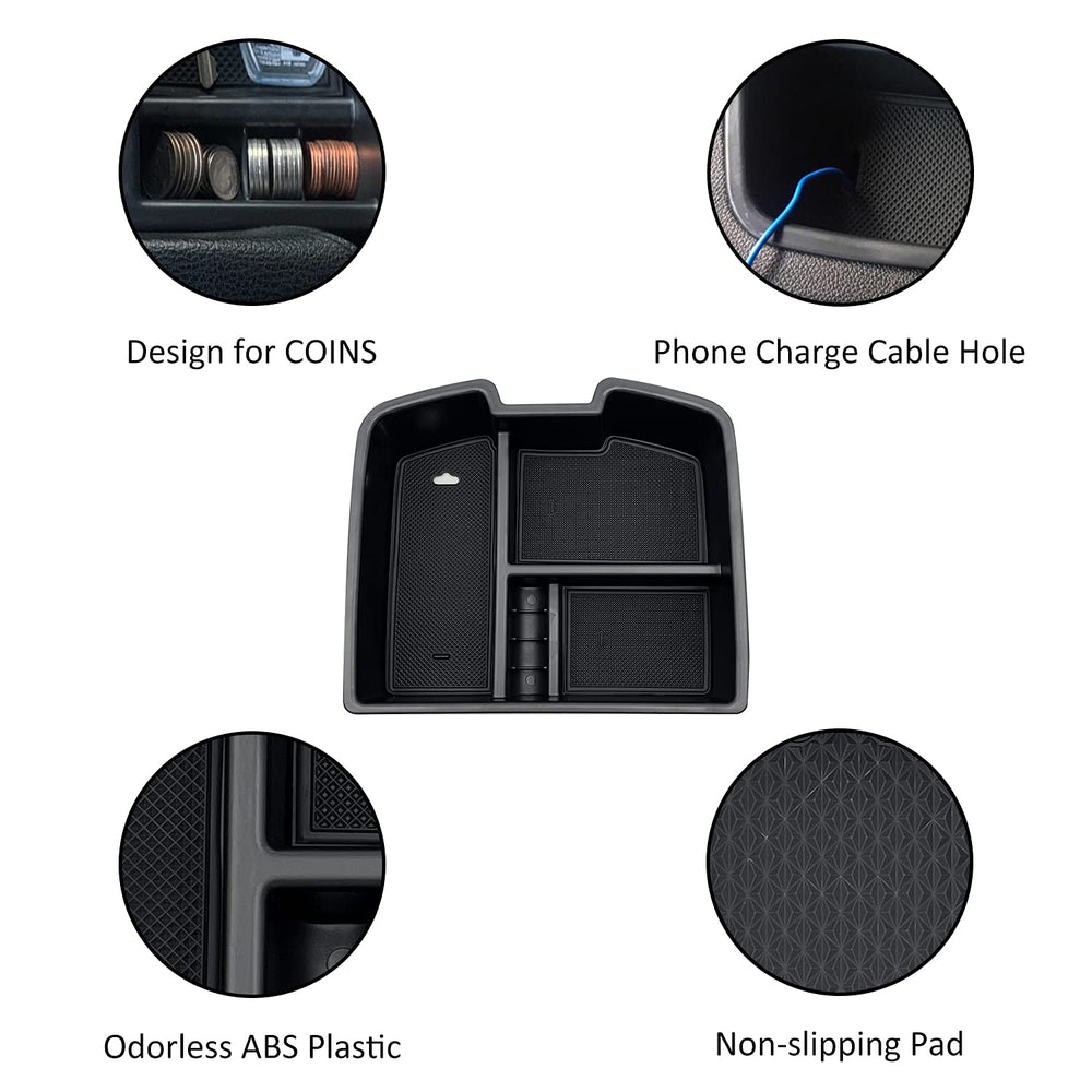 JOJOMARK center console organizer installs directly with no modification required.