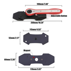 Two large spreading plates included with JOJOY LUX caliper press tool