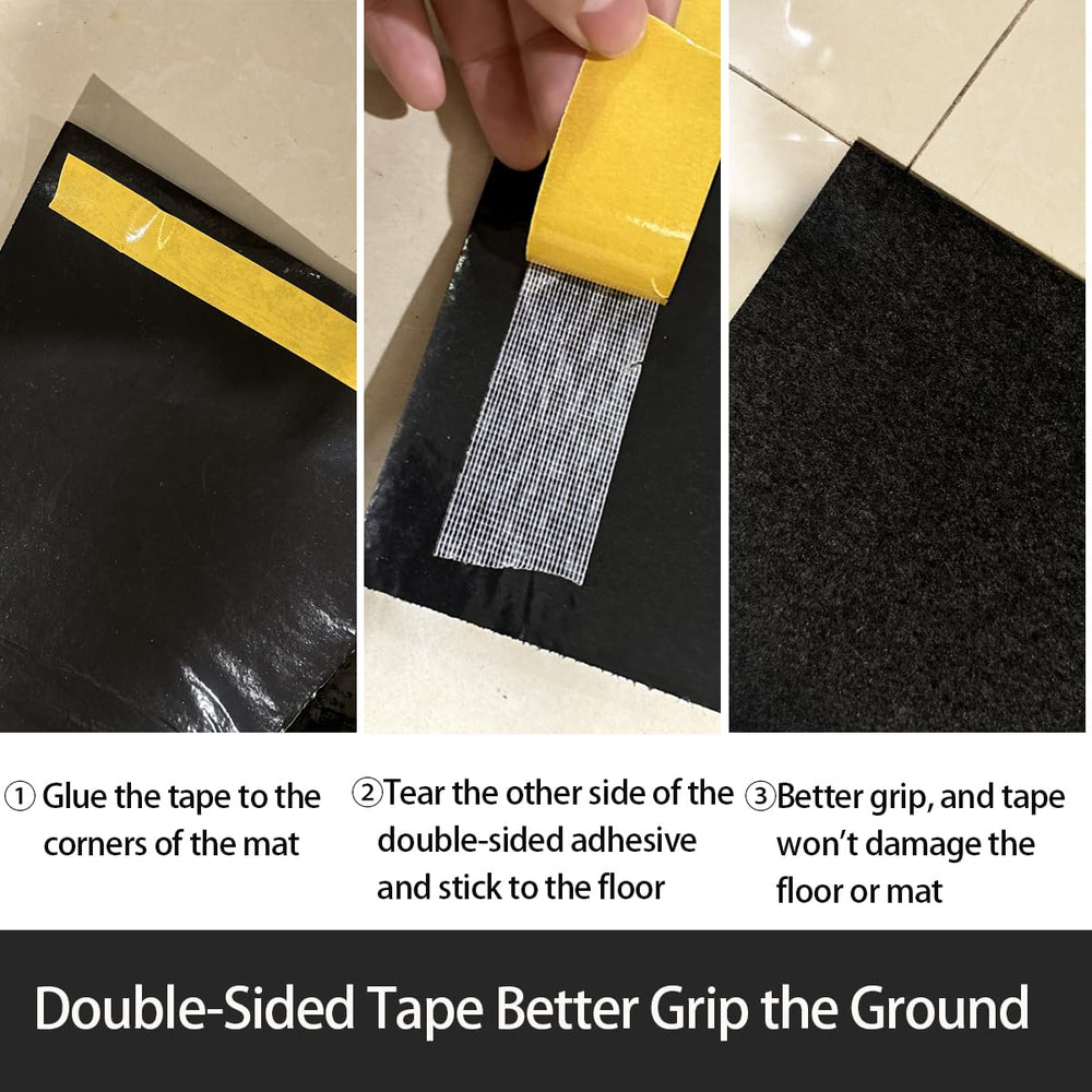 JOMMIE CHEN durable garage mat resists wear for long-term use.