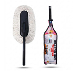 JOPASU car duster with wax-treated fibers lifting dust without scratching
