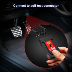 User connects the JOPLAY OBD1 scanner to a GM car safely