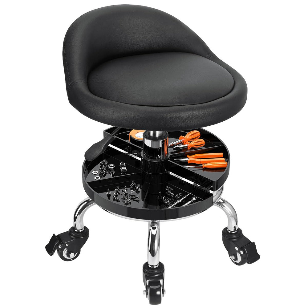 JOSTZHXIN garage mechanic stool seat offers spacious comfort during repairs