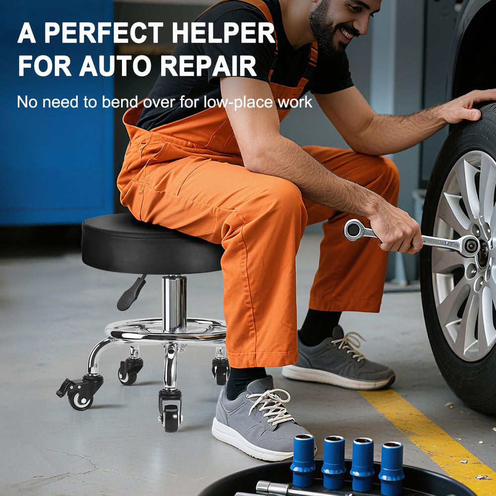 JOSTZHXIN garage-studio stool supports long sessions comfortably.