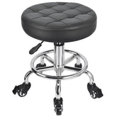 JOSTZHXIN low-height roller stool seat offers comfortable padding for extended sessions.