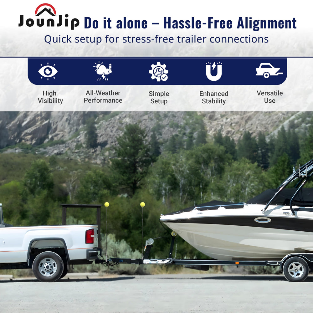 JOUNJIP magnetic base tolerates slight angles for windier days