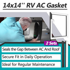 Joworthy 14x14 gasket seal blocks rain and moisture from RV roof openings