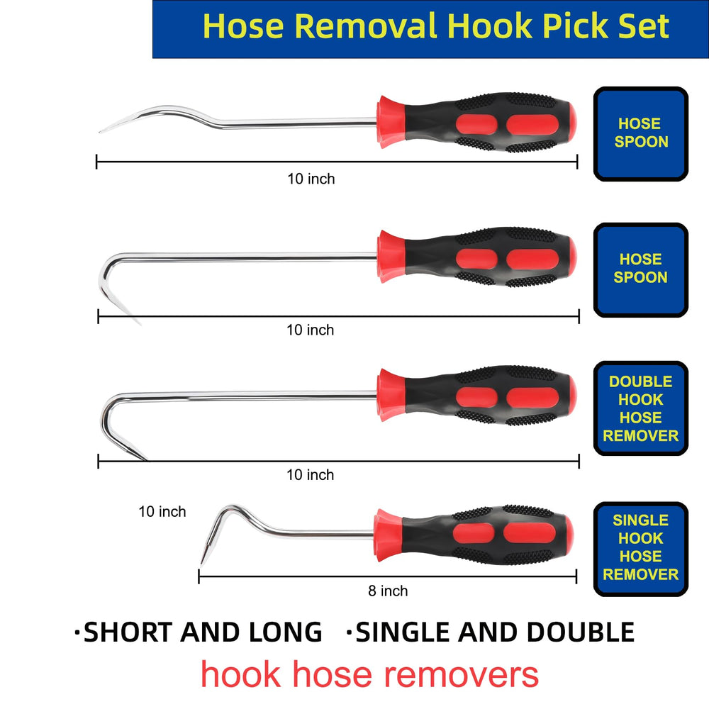 JOYFUL&HOPEFUL 10-inch radiator hose pick demonstrates reach and leverage