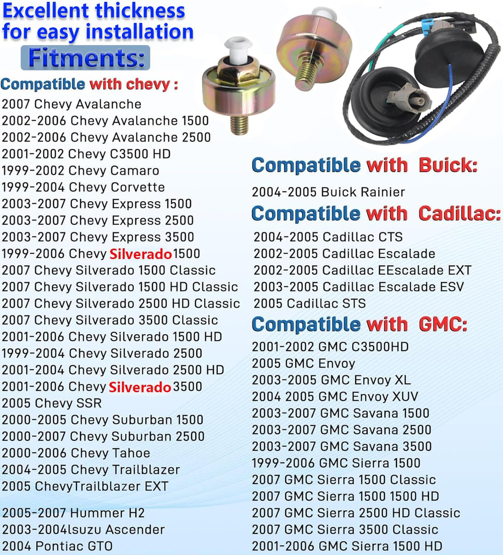 JOYOJUMA knock sensor harness wiring ensures stable connection during vibration