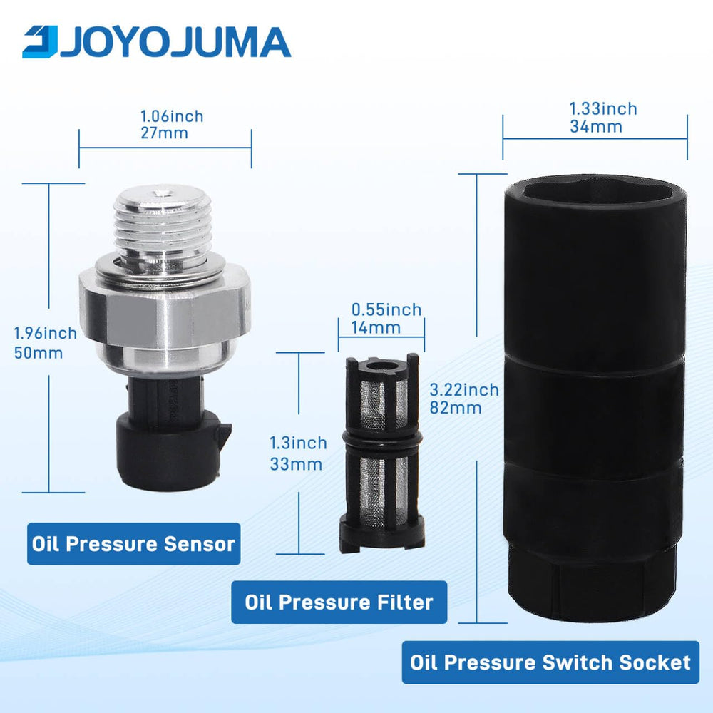 JOYOJUMA oil pressure sensor near Cadillac Escalade mount for reliable fit.