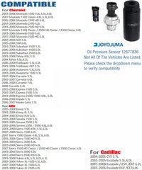 JOYOJUMA oil pressure sensor with filter kit ensures easy replacement.