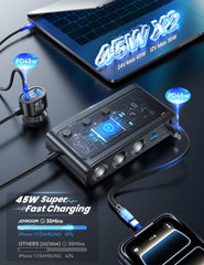 JOYROOM 9-in-1 extension cords keep cables tidy during family trips.