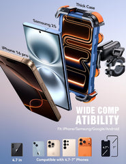 JOYROOM handlebar-clamp fits 18-34 mm handlebars for versatile mounting.