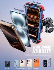 JOYROOM fits 18–34 mm handlebars on bikes and scooters