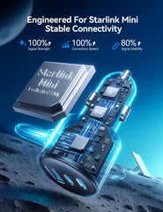 JOYROOM Starlink Mini car adapter PC housing protecting internal components.