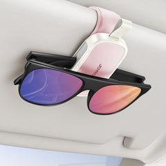 JOYROOM sunglass holder on car visor for quick one-handed access