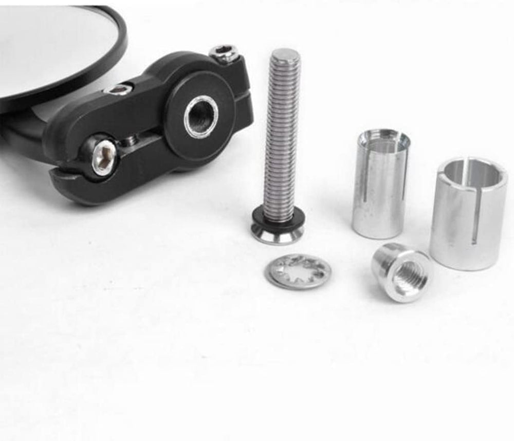 JoySee folding handlebar end mirror adjusts for precise angle.