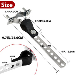 Joytrace silver finish bracket adds durability and corrosion resistance for outdoor use