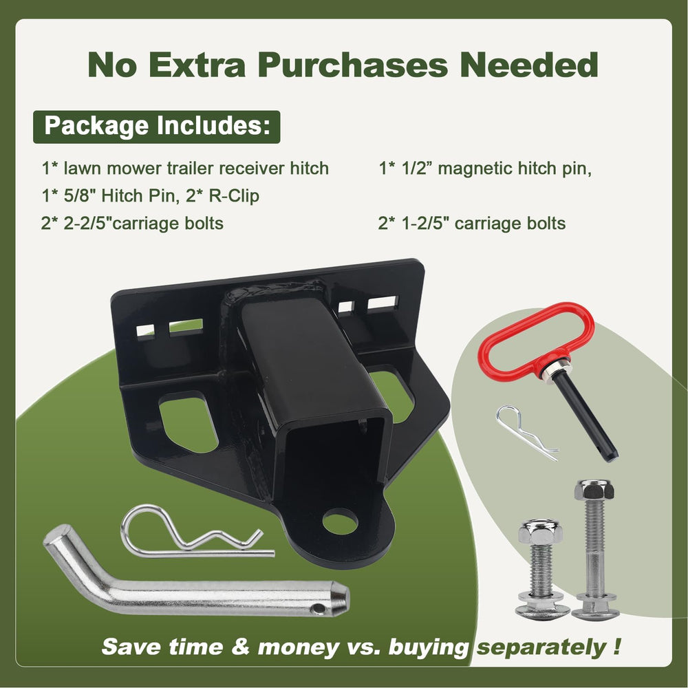 Joytrace hitch demonstrates universal bolt-on fit across brands and equipment.