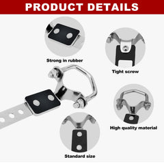 Joytrace universal exhaust hanger fits 1.5–2.5 inch tubes with six 12mm holes.
