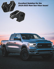 JOYTUTUS black anodized sun visor clip adds rugged durability to cab interior.