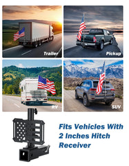 JOYTUTUS easy install: slide into 2-inch hitch receiver.