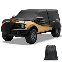 JOYTUTUS Bronco 4-Door cover front view shows weatherproof protection