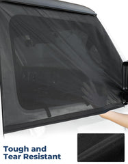 JOYTUTUS camping-friendly-side-window-shade supports airflow during outdoor trips.