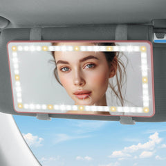 JOYTUTUS car sun visor vanity mirror for quick on the go makeup touch ups