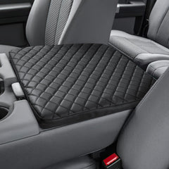 JOYTUTUS center console cover for Ford F-Series top view protects the lid from scratches.