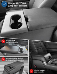 JOYTUTUS center console cover on Ford F-150 jump seat side view
