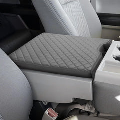 JOYTUTUS center console cover on Ford F-150 jump seat top view showing snug fit