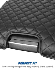 JOYTUTUS center console cover with jump seat access keeps interior clean.