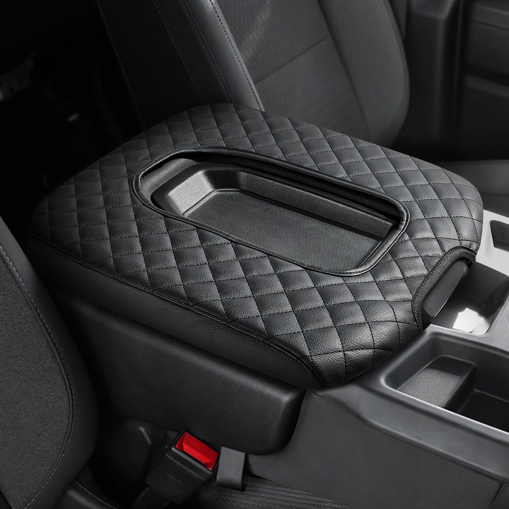 JOYTUTUS center console cover leather armrest for Silverado enhances driving comfort