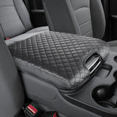 JOYTUTUS center console cover for Ram 1500 top view protects surface and improves comfort.