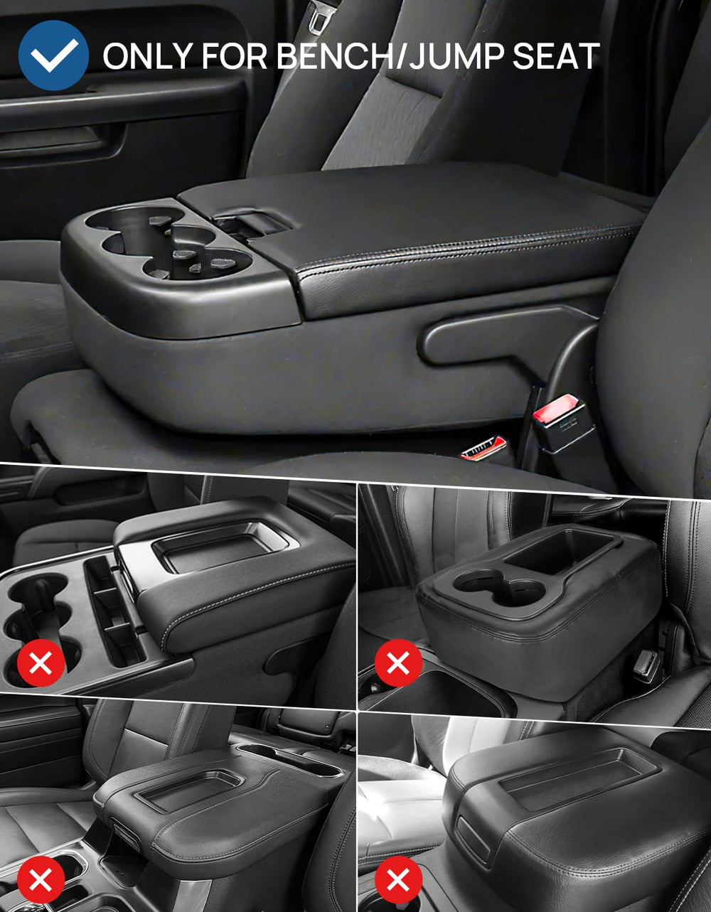 JOYTUTUS center console cover seam detail shows durable stitching