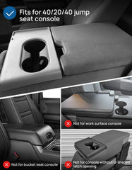 JOYTUTUS center console cover with side pockets for quick access