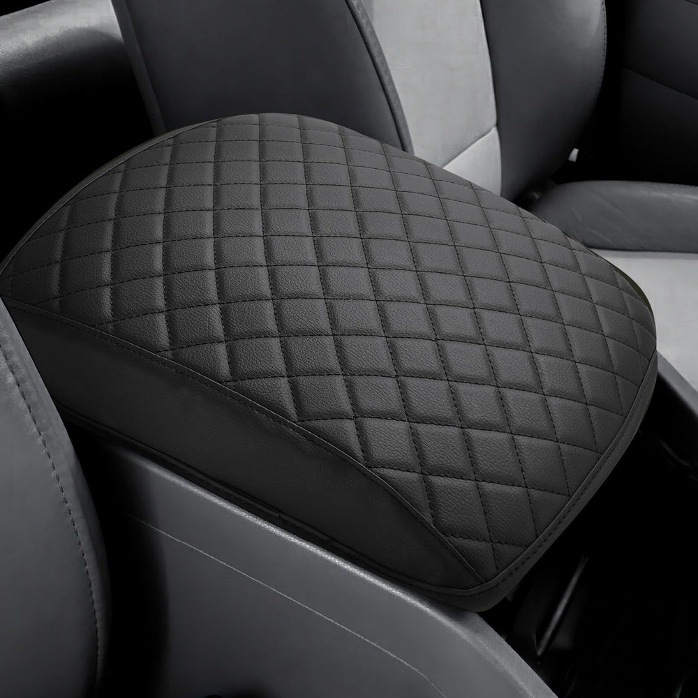 JOYTUTUS center console cover on Pilot top view shows snug fit.
