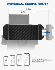ABS cubby box with metal phone holder and soft sponge mats