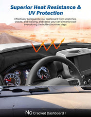 JOYTUTUS dash cover reduces glare for safer daytime driving.