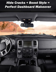 JOYTUTUS non-slip backing keeps the dash cover in place.
